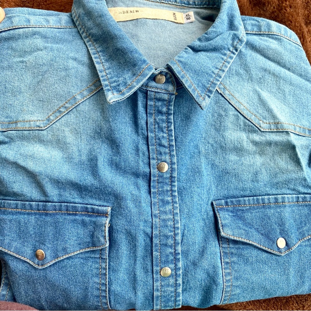 👗Denim Button down Shirt Dress or Kurti for Women👗 - Picture 4 of 9